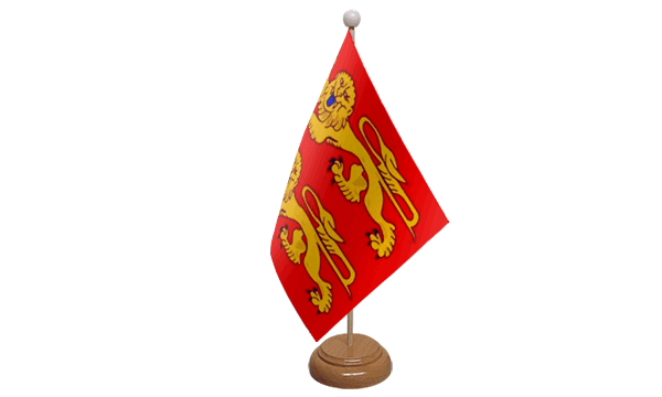 Normandy Small Flag with Wooden Stands